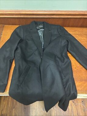 J Crew Black Women's Single-Breasted Blazer Coat